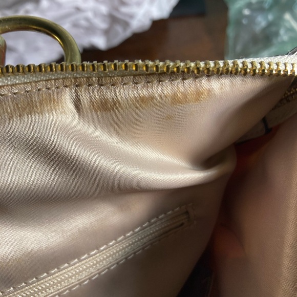 Coach POPPY Red and White Floral PRINT HALLIE Tote - Picture 7 of 7